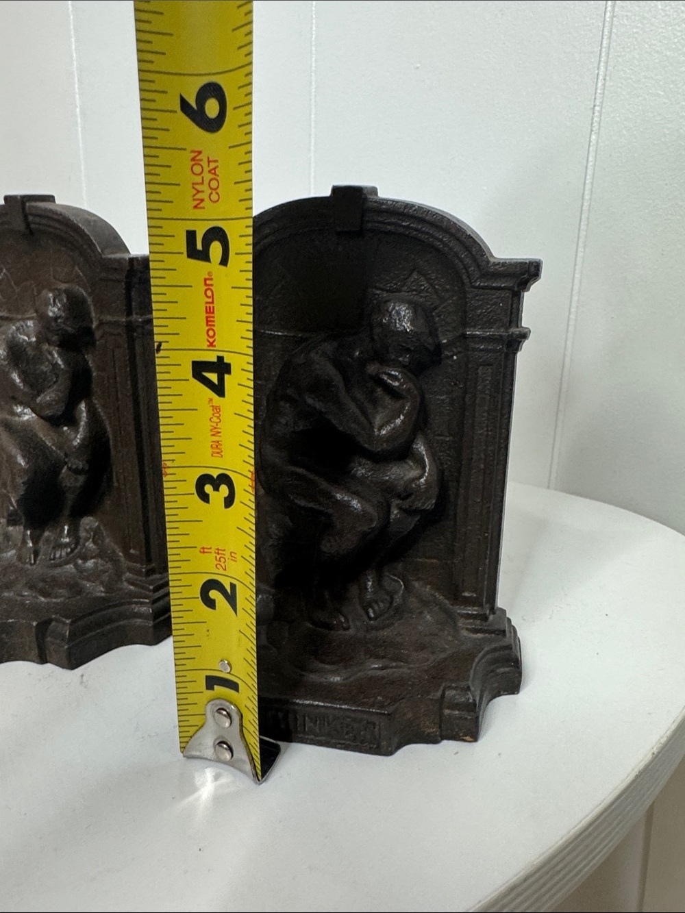 The Thinker bronze book ends - Picture 3 of 4
